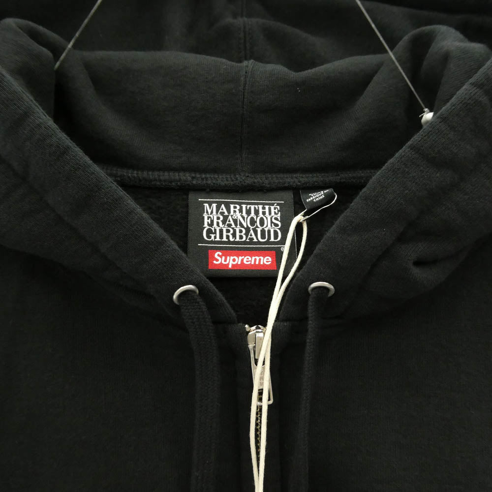 Supreme シュプリーム MARITHE + FRANCOIS GIRBAUD マリテフランソワジルボー 25SS x Marithe + Francois Girbaud マリテフランソワジルボー Zip Up Hooded Sweatshirt ジップアップ フーディー スウェットシャツ パーカー ブラック系 L【極上美品】【中古】