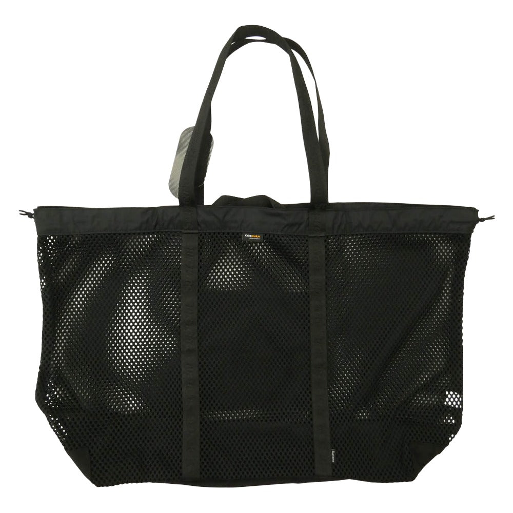 Supreme シュプリーム 25SS Mesh Tote Bag ボックスロゴ メッシュ トートバッグ ブラック系 40×64×19cm【極上美品】【中古】