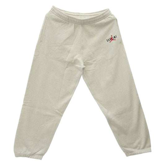 Supreme シュプリーム NIKE AIR JORDAN ナイキ ジョーダン 24AW HF0838-051 x Jordan ジョーダン Sweatpant ジャンプマン刺繍 スウェットパンツ グレー系 L【極上美品】【中古】