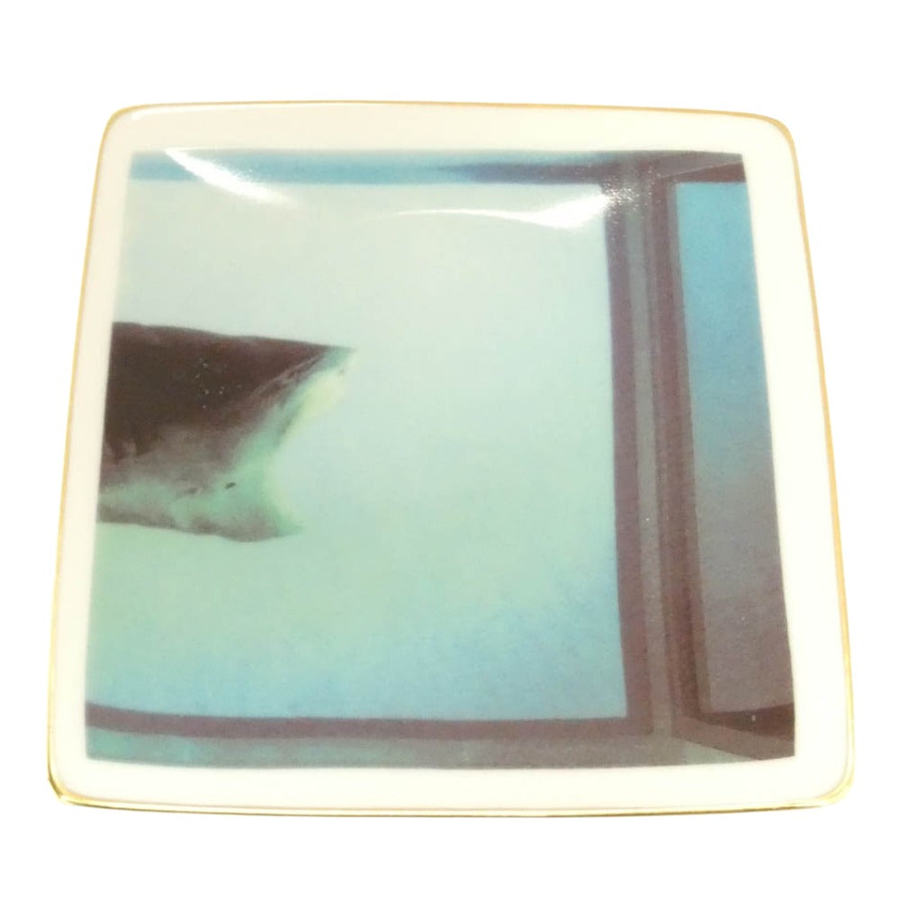 Supreme シュプリーム 25SS x Damien Hirst ダミアン ハースト Rosenthal Tray 皿 トレー トレイ ブルー系 ホワイト系 12×11cm【極上美品】【中古】