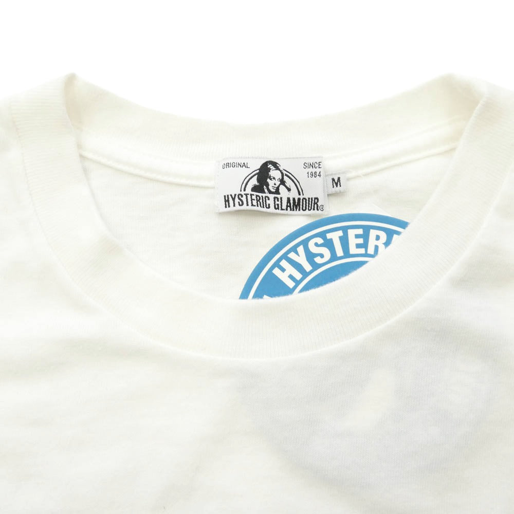 HYSTERIC GLAMOUR ヒステリックグラマー 02213CT20 野口強 HYS-lo KINKY CARDS 半袖 Tシャツ ホワイト系 M【中古】