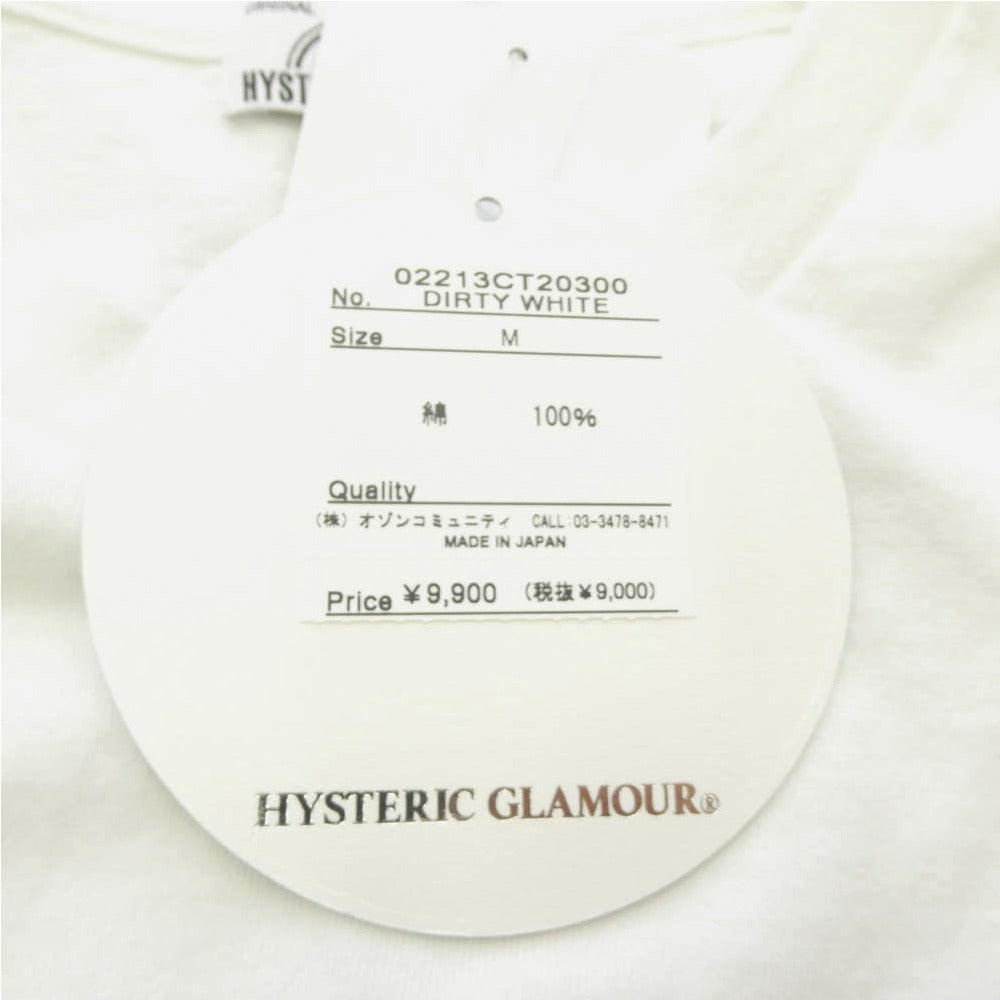 HYSTERIC GLAMOUR ヒステリックグラマー 02213CT20 野口強 HYS-lo KINKY CARDS 半袖 Tシャツ ホワイト系 M【中古】