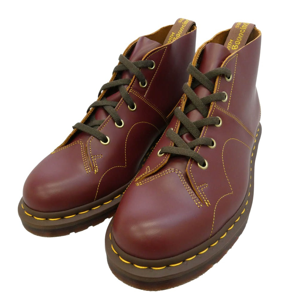 Dr.Martens ドクターマーチン 16054601 CHURCH チャーチ モンキーブーツ レザー ブーツ ワインレッド系 42【新古品】【未使用】【中古】