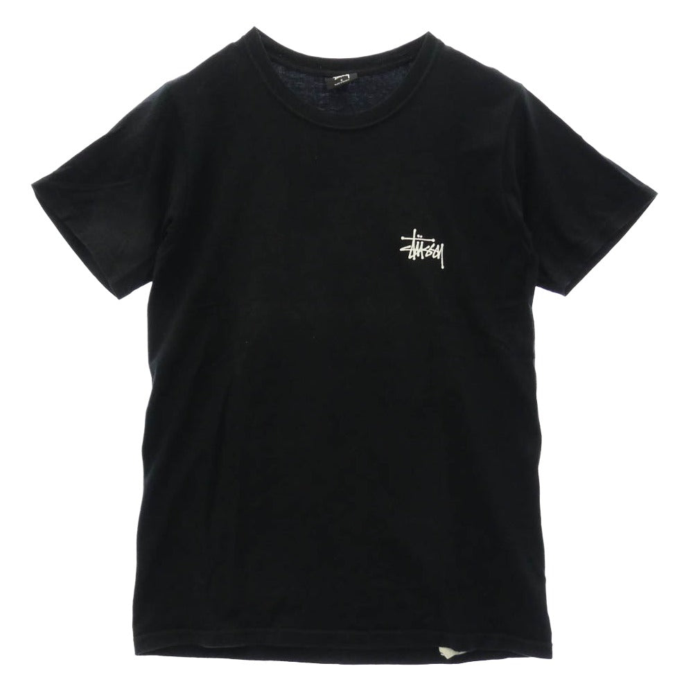 STUSSY ステューシー ロゴ プリント Tシャツ ブラック系 S【中古】