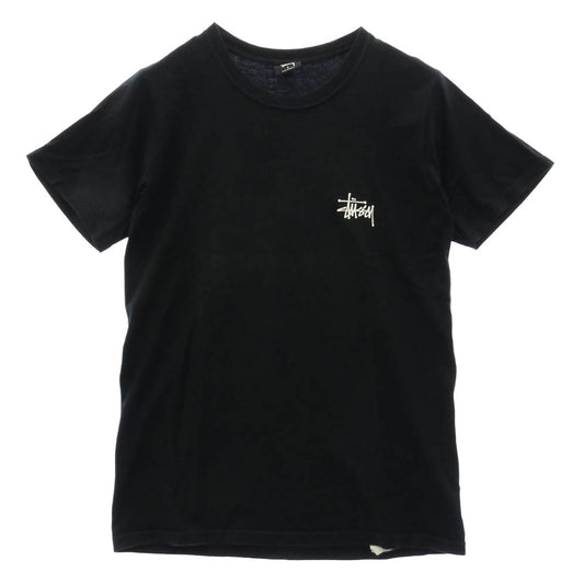 STUSSY ステューシー ロゴ プリント Tシャツ ブラック系 S【中古】