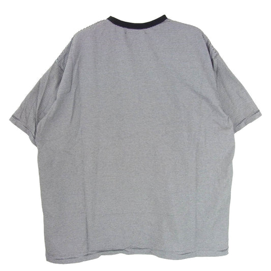 GRAPHPAPER グラフペーパー 25SS GU251-70116B Narrow Border S/S Tee NAVY×GRAY ナロー ボーダー 半袖 Tシャツ ネイビー系 1【中古】