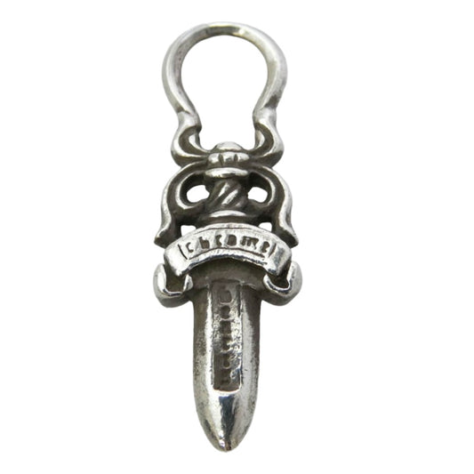 CHROME HEARTS クロムハーツ（原本無） #5 DAGGER ZIP2 ダガージップ ペンダントトップ シルバー系【中古】