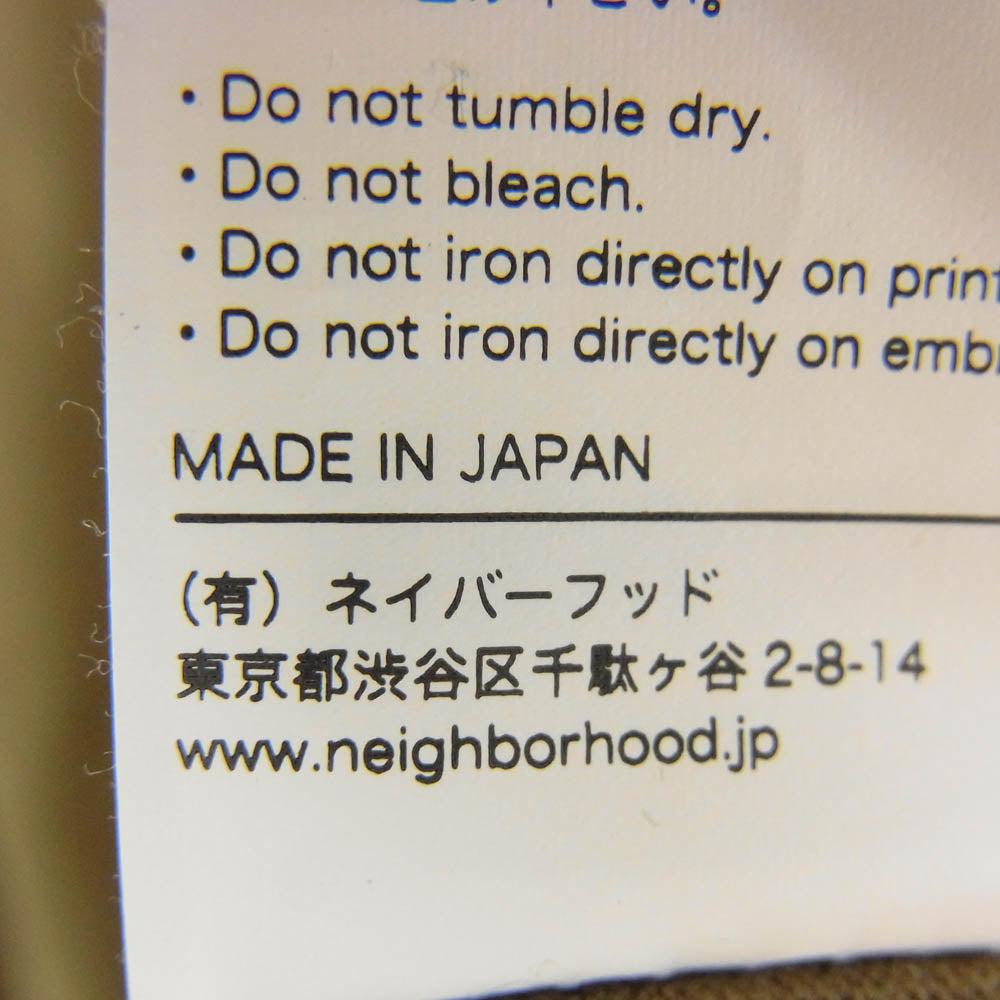 NEIGHBORHOOD ネイバーフッド SPECIMEN RESEARCH LABORATORY SRL ロゴ プリント 長袖 Tシャツ カットソー カーキ系 XL【中古】