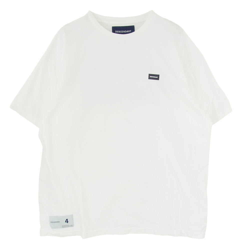 DESCENDANT ディセンダント 19SS 191TNDS-CSM01S BOX CREW NECK SS ボックス ロゴ クルーネック 半袖 Tシャツ ホワイト系 4【中古】