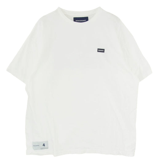 DESCENDANT ディセンダント 19SS 191TNDS-CSM01S BOX CREW NECK SS ボックス ロゴ クルーネック 半袖 Tシャツ ホワイト系 4【中古】