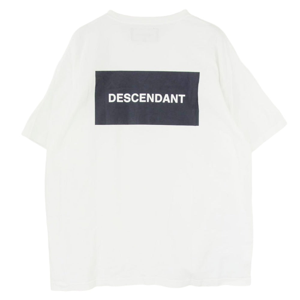 DESCENDANT ディセンダント 19SS 191TNDS-CSM01S BOX CREW NECK SS ボックス ロゴ クルーネック 半袖 Tシャツ ホワイト系 4【中古】