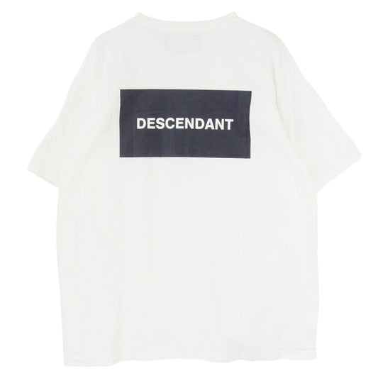 DESCENDANT ディセンダント 19SS 191TNDS-CSM01S BOX CREW NECK SS ボックス ロゴ クルーネック 半袖 Tシャツ ホワイト系 4【中古】