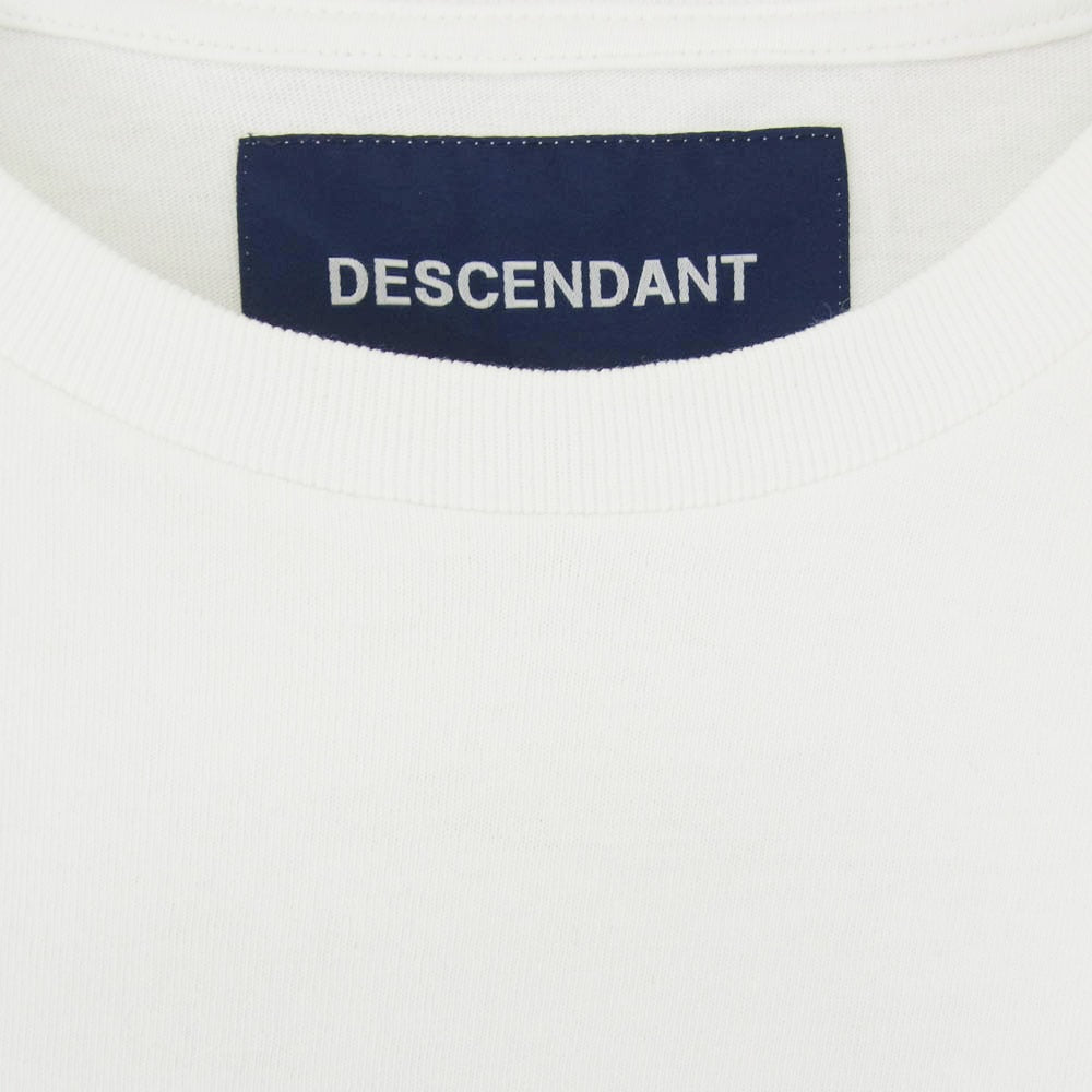 DESCENDANT ディセンダント 19SS 191TNDS-CSM01S BOX CREW NECK SS ボックス ロゴ クルーネック 半袖 Tシャツ ホワイト系 4【中古】