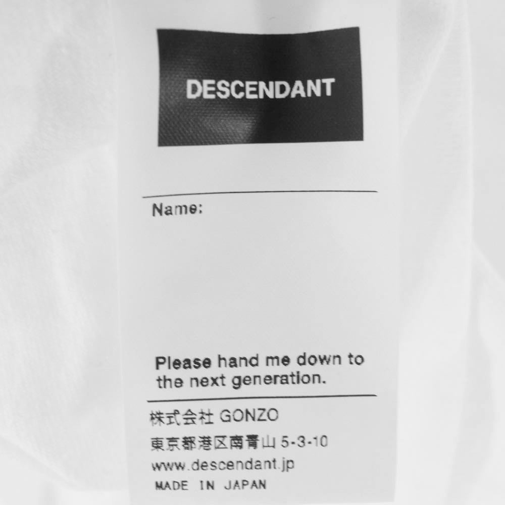 DESCENDANT ディセンダント 19SS 191TNDS-CSM01S BOX CREW NECK SS ボックス ロゴ クルーネック 半袖 Tシャツ ホワイト系 4【中古】