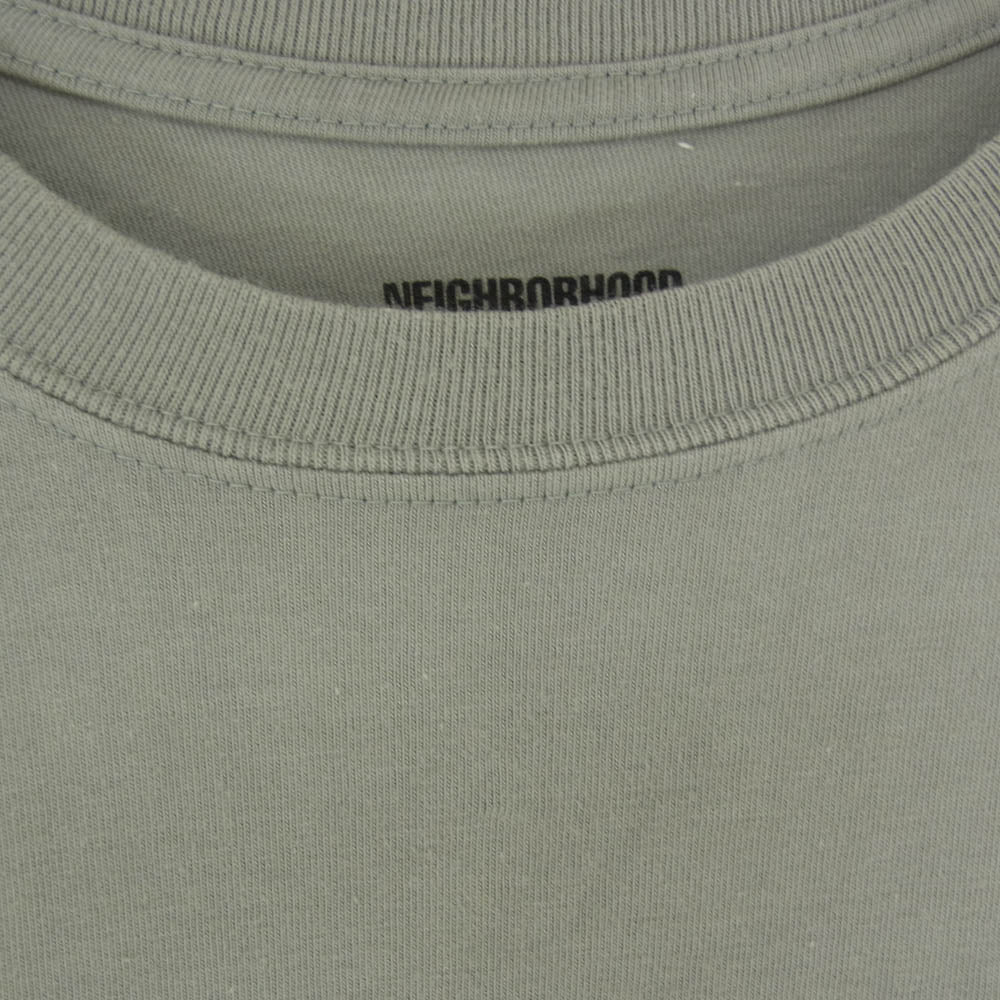 NEIGHBORHOOD ネイバーフッド 22SS 221PCNH-LT06 Wolf Tee ウルフ プリント 長袖 Tシャツ カットソー グレー系 L【中古】