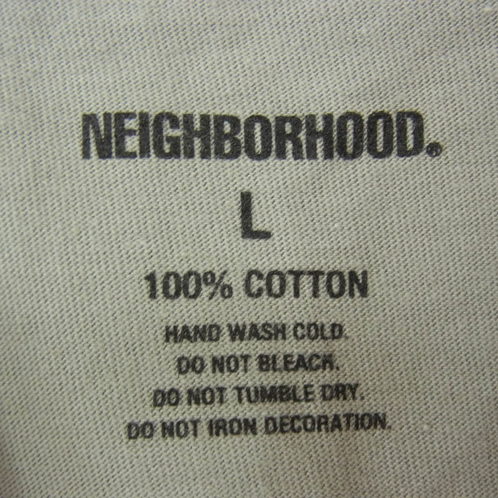 NEIGHBORHOOD ネイバーフッド 22SS 221PCNH-LT06 Wolf Tee ウルフ プリント 長袖 Tシャツ カットソー グレー系 L【中古】