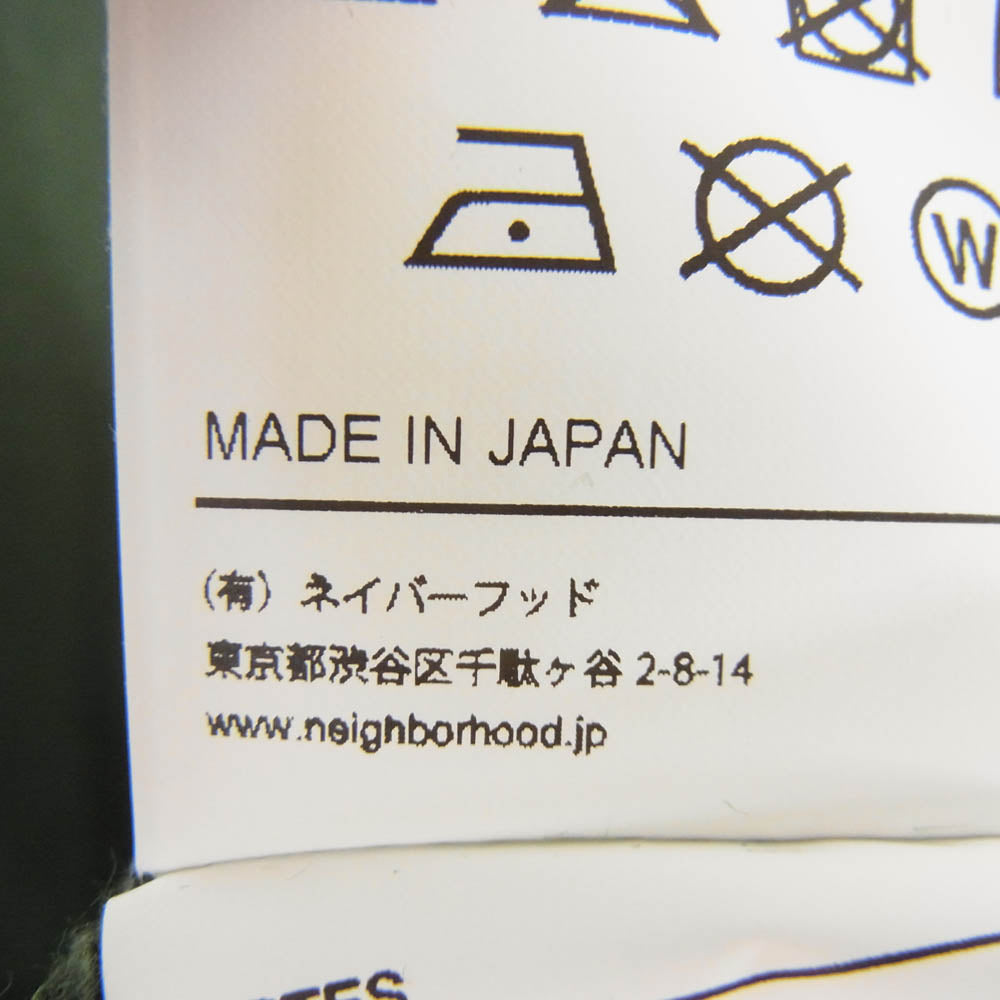 NEIGHBORHOOD ネイバーフッド 23SS 231FPNH-CSM01 COLLEGE SWEATSHIRT LS カレッジ プルオーバー ロングスリーブ スウェットシャツ グリーン系 L【中古】