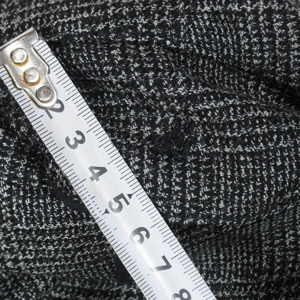 WTAPS ダブルタップス 20AW 202TQDT-PTM06 TUCK TROUSERS WOOL TWEED TEXTILE タック トラウザーズ ウール ツイード パンツ ブラック系 1【中古】