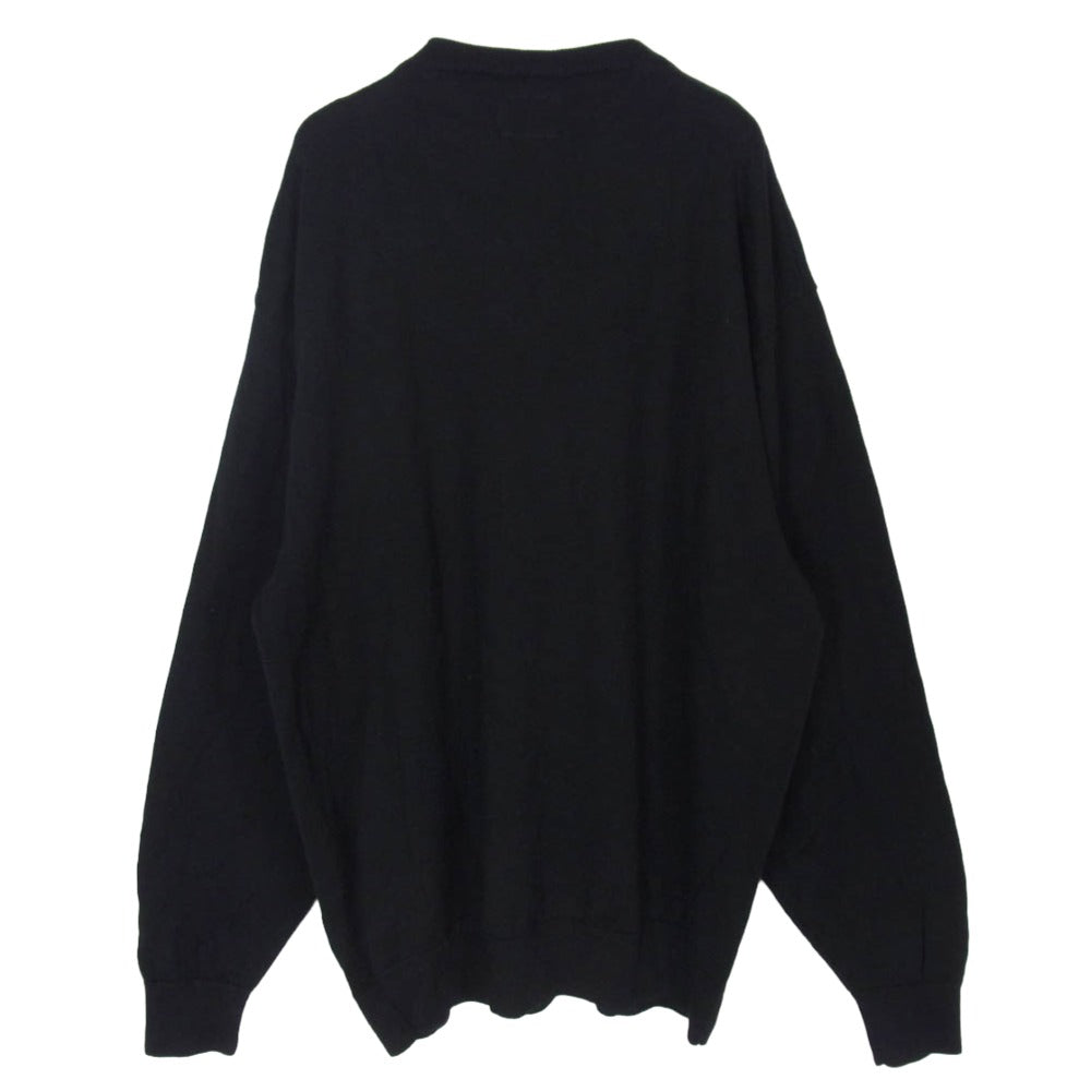 WTAPS ダブルタップス 20AW 202MADT-KNM01 DECK SWEATER WOOL デッキ クルーネック ウール ニット セーター ブラック系 4【中古】