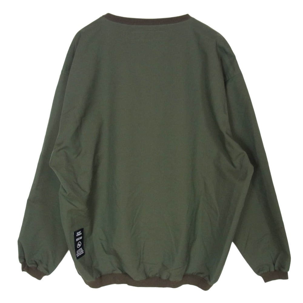 NEIGHBORHOOD ネイバーフッド 22AW 222TSNH-SHM07 PULLOVER SH LS.EC プルオーバー シャツ ロングスリーブ トレーナー グリーン系 L【中古】