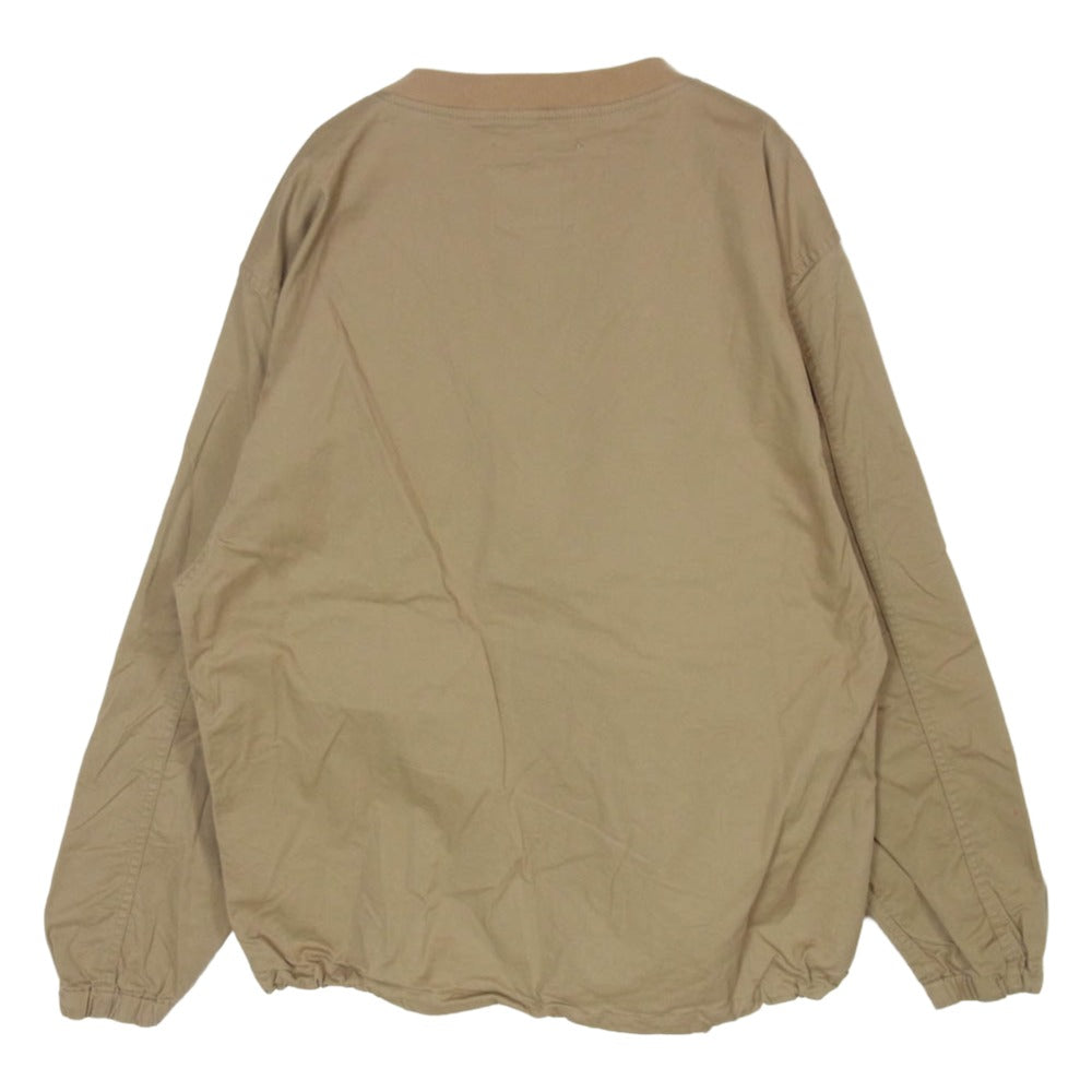 WTAPS ダブルタップス 21AW 212BRDT-SHM05 COTTON TWILL SMOCK LS コットンツイル プルオーバー クルーネック 長袖 スモック ベージュ系 2【中古】