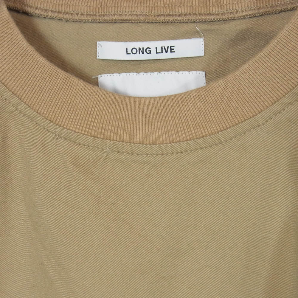 WTAPS ダブルタップス 21AW 212BRDT-SHM05 COTTON TWILL SMOCK LS コットンツイル プルオーバー クルーネック 長袖 スモック ベージュ系 2【中古】