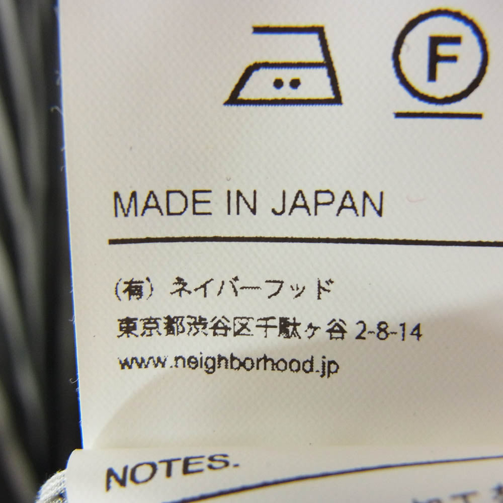 NEIGHBORHOOD ネイバーフッド 24SS 241AQNH-SHM02 STRIPE SHIRT LS ストライプ ロゴ コットン 長袖 シャツ ブラック系 XL【中古】