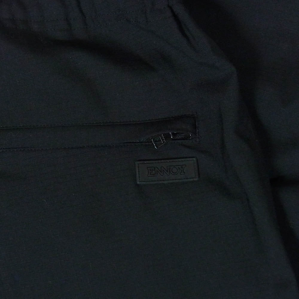 The Ennoy Professional ザ エンノイ プロフェッショナル 24SS SS24BRENPT04LP Wool Blend Rip Stop Easy Pants ウール ブレンド リップ ストップ イージーパンツ ブラック系 M【中古】