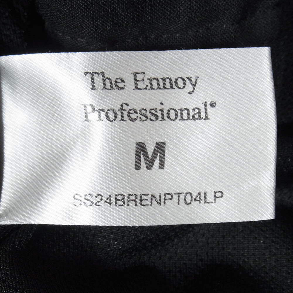 The Ennoy Professional ザ エンノイ プロフェッショナル 24SS SS24BRENPT04LP Wool Blend Rip Stop Easy Pants ウール ブレンド リップ ストップ イージーパンツ ブラック系 M【中古】