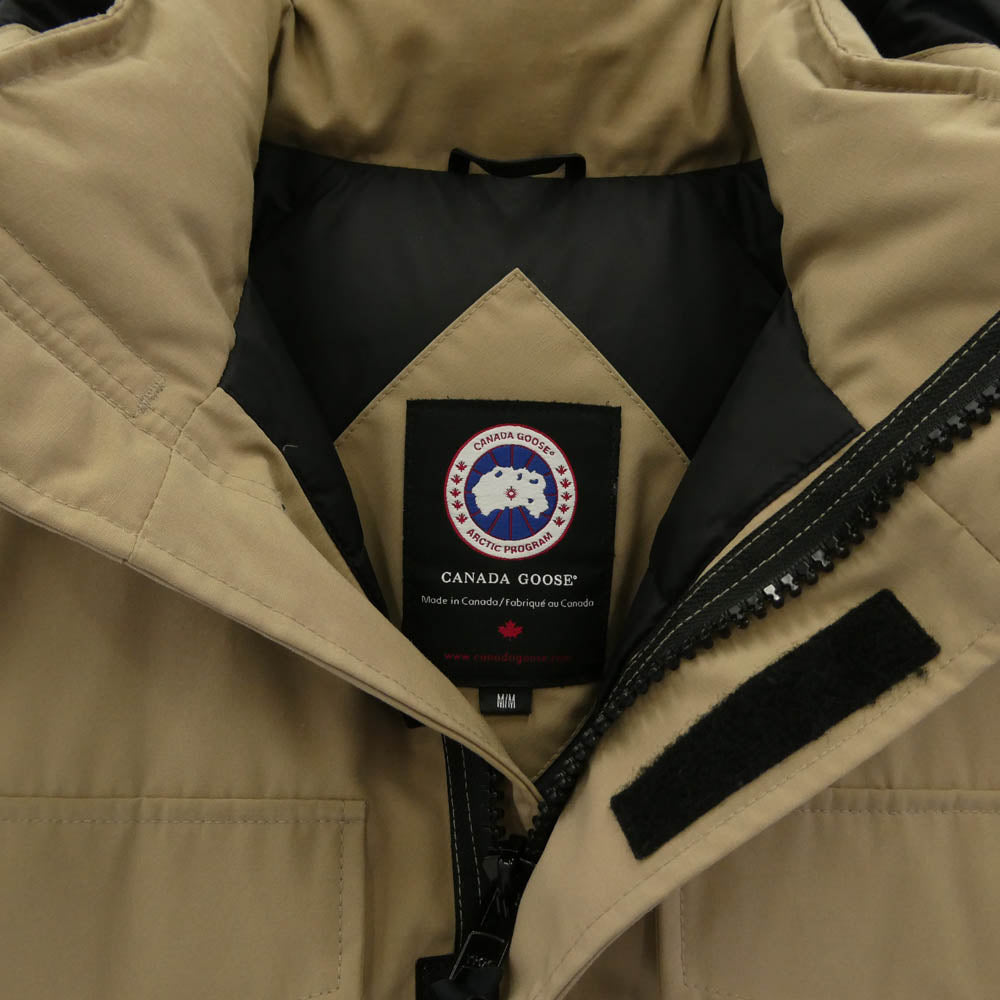 CANADA GOOSE カナダグース 4078JM KAMLOOPS DOWN JACKET カムループス ダウン ジャケット ベージュ系 M【中古】