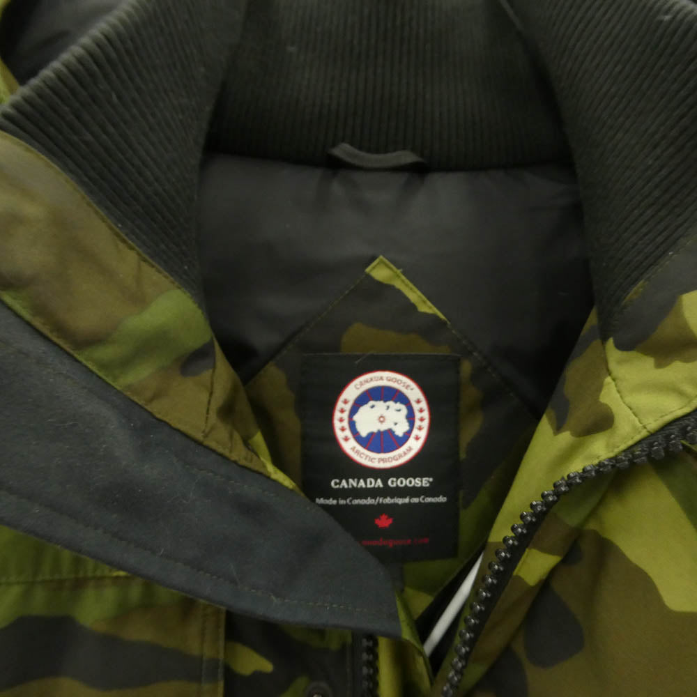 CANADA GOOSE カナダグース 4550M MAITLAND PARKA カモ メイトランド パーカ ダウン ジャケット モスグリーン系 M【中古】