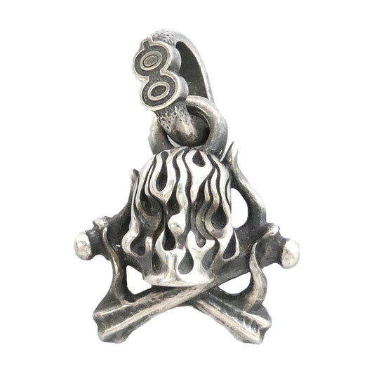 Gucho ガッチョ 10周年モデル PYRO on X-BONE パイロオン クロス ボーン ペンダント トップ シルバー系【中古】