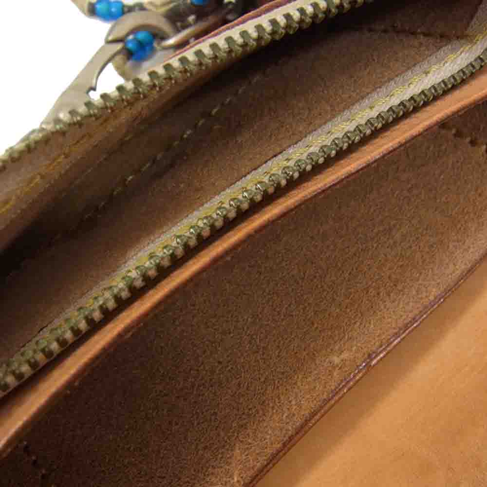 SAAD サード CARVING LEATHER WALLET カービング ウォレット 財布 ブラウン系【中古】