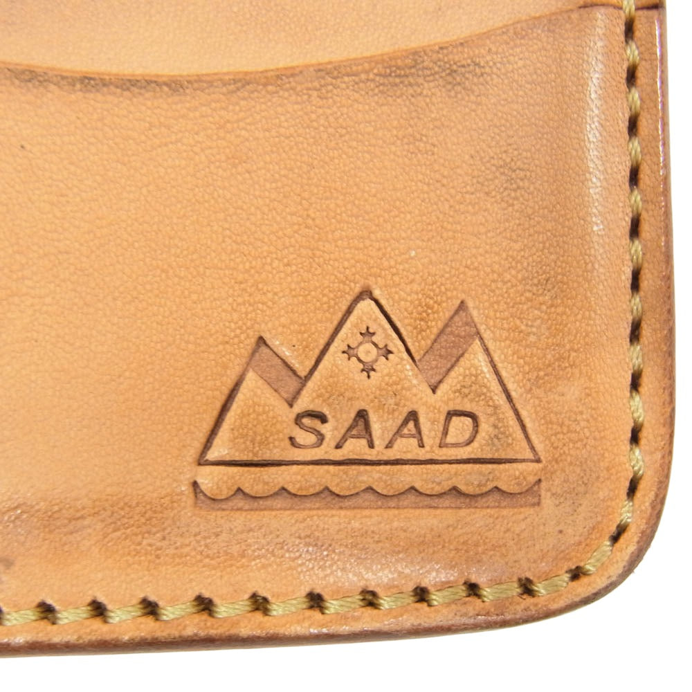 SAAD サード CARVING LEATHER WALLET カービング ウォレット 財布 ブラウン系【中古】
