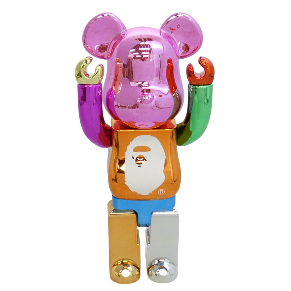 A BATHING APE アベイシングエイプ 25th ANNIV. MULTI COLOR BE@RBRICK 400％ ベアブリック マルチカラー系【中古】