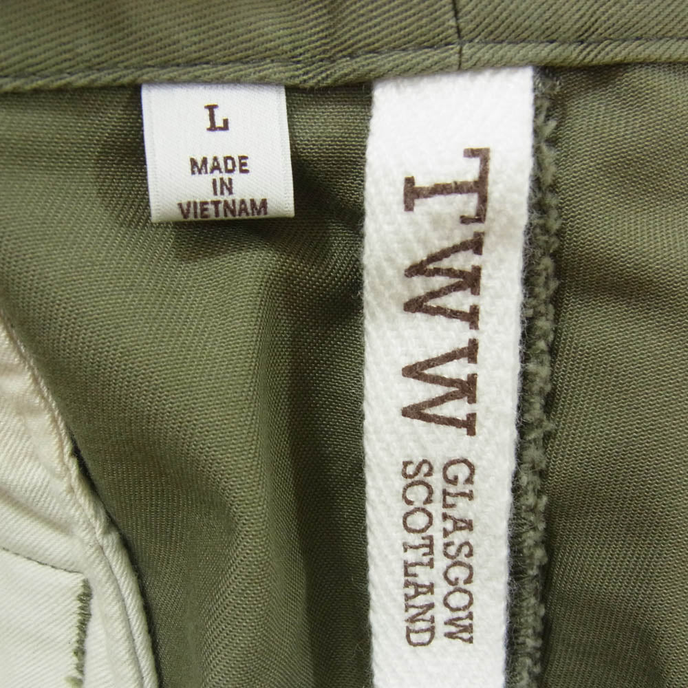 Traditional Weatherwear トラディショナルウェザーウェア G202CIFPT0201CV UNION SLACKS 301 ユニオン スラックス コットン パンツ カーキ系 L【中古】