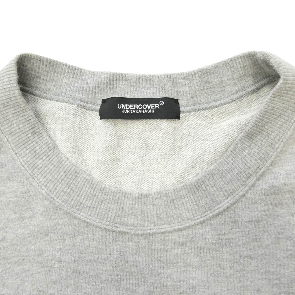UNDERCOVER アンダーカバー 23SS UC1C4805-5 SWEAT FACE HUMANISM ヒューマニズム フェイスプリント クルーネック スウェット トレーナー グレー系 4【中古】