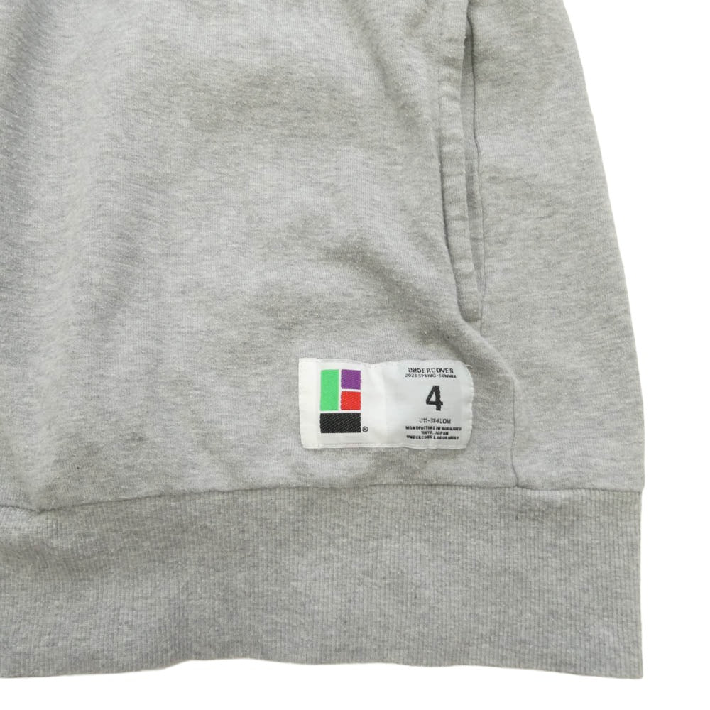 UNDERCOVER アンダーカバー 23SS UC1C4805-5 SWEAT FACE HUMANISM ヒューマニズム フェイスプリント クルーネック スウェット トレーナー グレー系 4【中古】