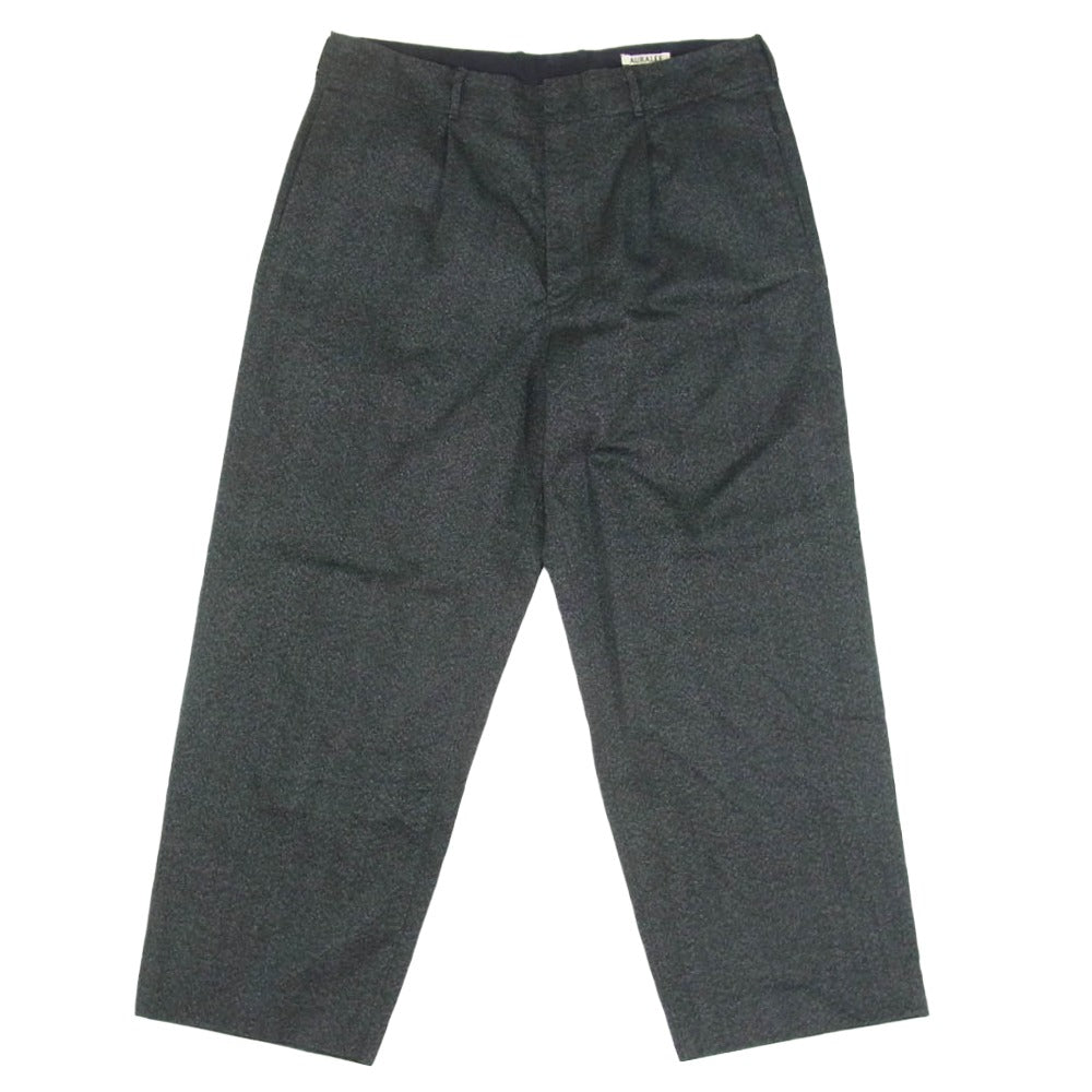AURALEE オーラリー Adam et Rope' アダムエロペ 20AW A20AP01PN × ADAM ET ROPE’ EX WASHED FINX POLYESTER CHINO TAPERED アダムエロペ 別注 ウォッシュド フィンクス ポリエステル チノ テーパードパンツ ブラック系 5【美品】【中古】