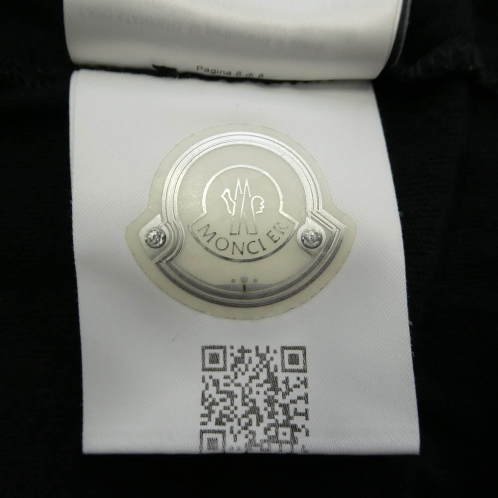 MONCLER モンクレール FRAGMENT DESIGN フラグメントデザイン 18AW D209U8039850 × FRAGMENT HIROSHI FUJIWARA MAGLIA T-SHIRT 藤原ヒロシ フラグメント 半袖 Tシャツ ブラック系 7【中古】