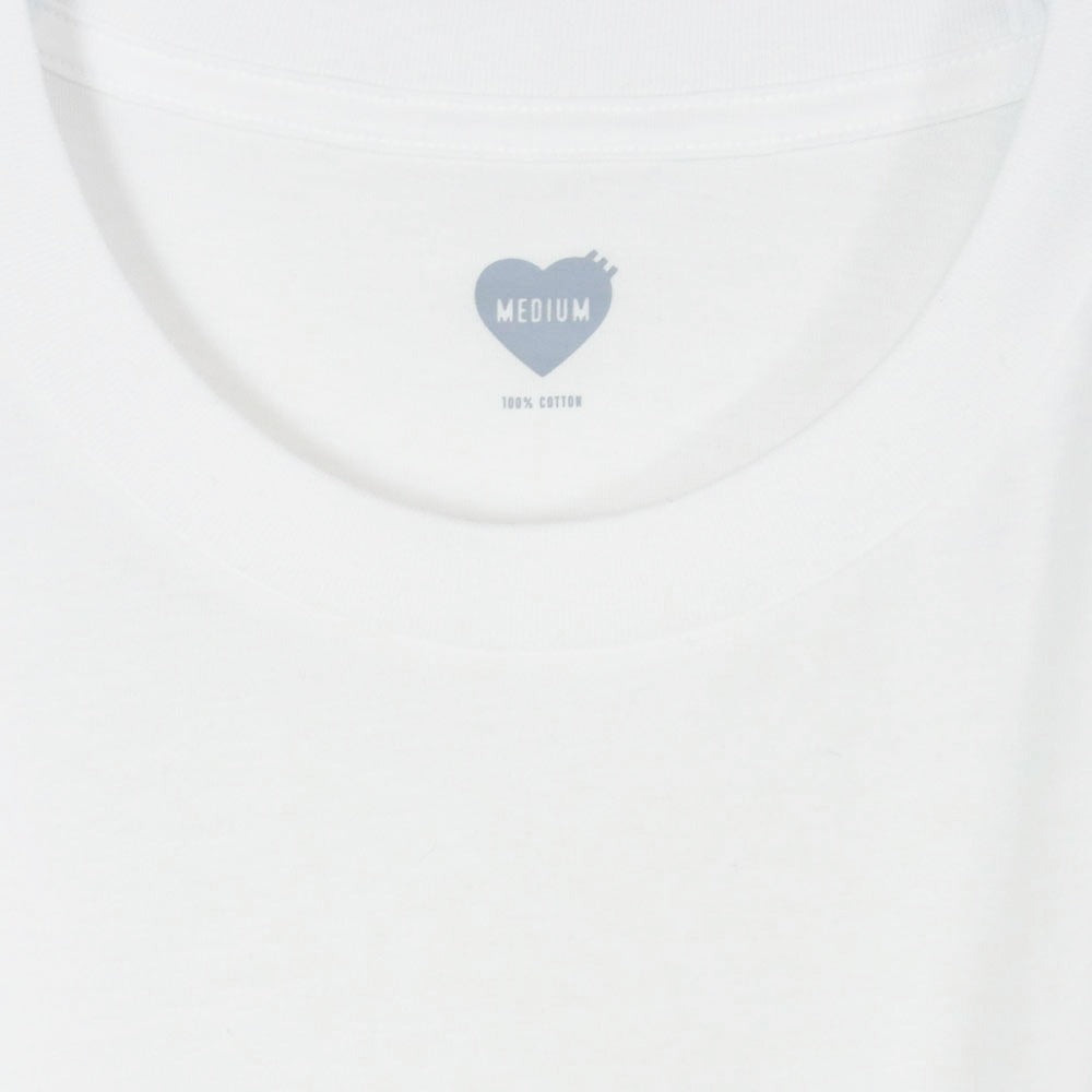 HUMAN MADE ヒューマンメイド HM29CS043 POCKET T-SHIRT クルーネック ハートロゴ ポケット付き 半袖 Tシャツ ホワイト系 M【中古】
