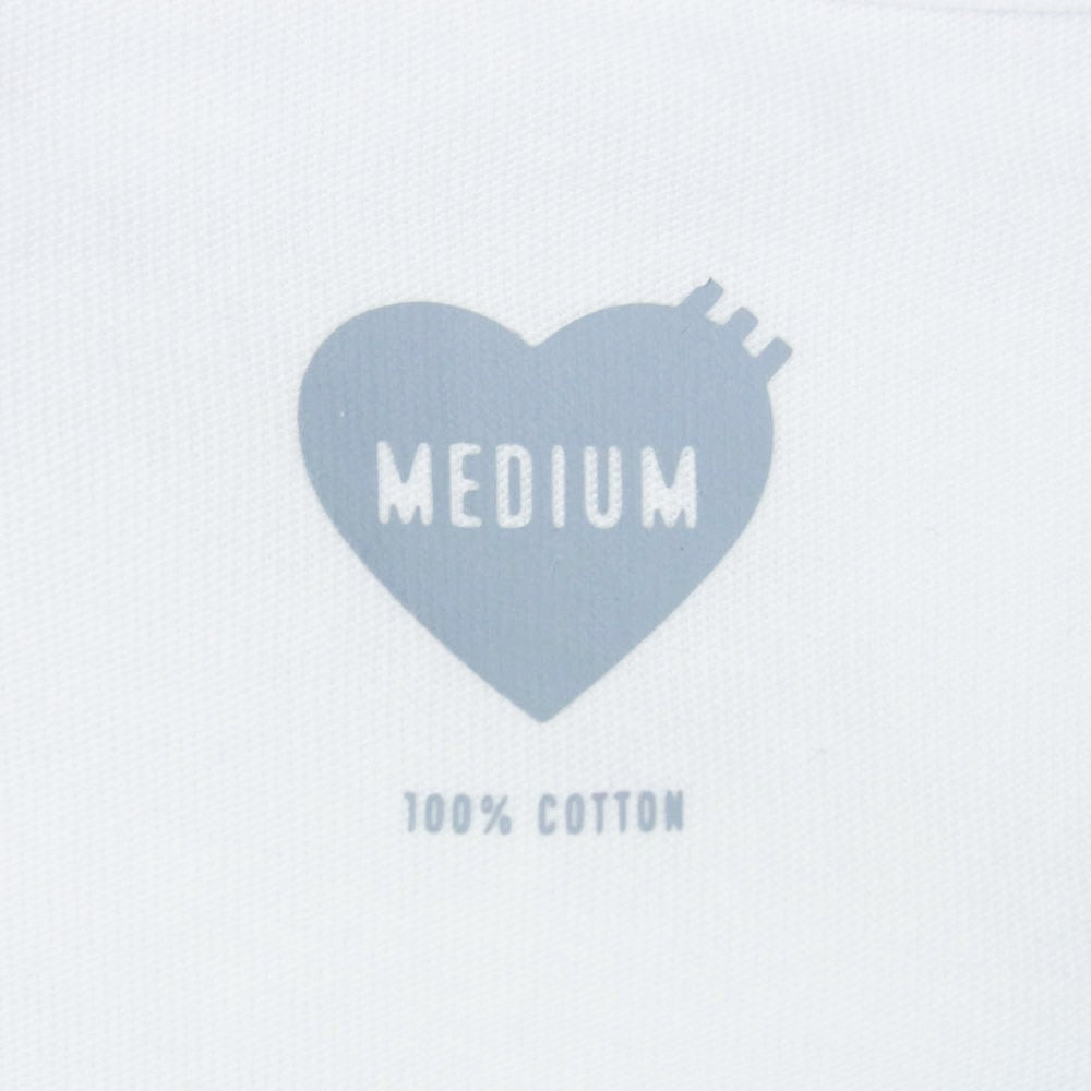 HUMAN MADE ヒューマンメイド HM29CS043 POCKET T-SHIRT クルーネック ハートロゴ ポケット付き 半袖 Tシャツ ホワイト系 M【中古】