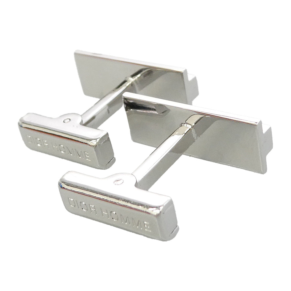DIOR HOMME ディオールオム カフス ボタン カフスリンクス シルバー系【中古】