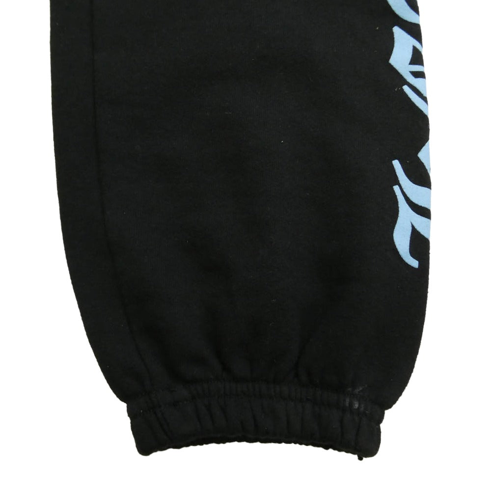 CHROME HEARTS クロムハーツ（原本無） ENGLISH LOGO SCROLL LABEL PRNT スクロールラベル ロゴプリント スウェットパンツ ブラック系 S【中古】