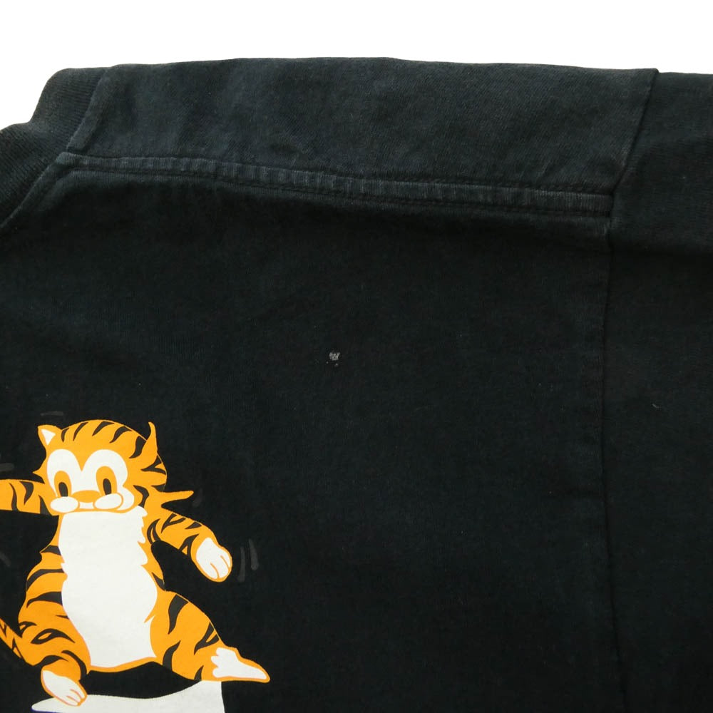 A BATHING APE アベイシングエイプ TIGER SHARK TEE タイガー シャーク Ｔシャツ 半袖カットソー ブラック系 XL【中古】