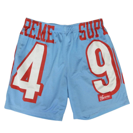 Supreme シュプリーム 22SS 94 Jersey Short ジャージー メッシュ ショーツ ショートパンツ ライトブルー系 M【中古】