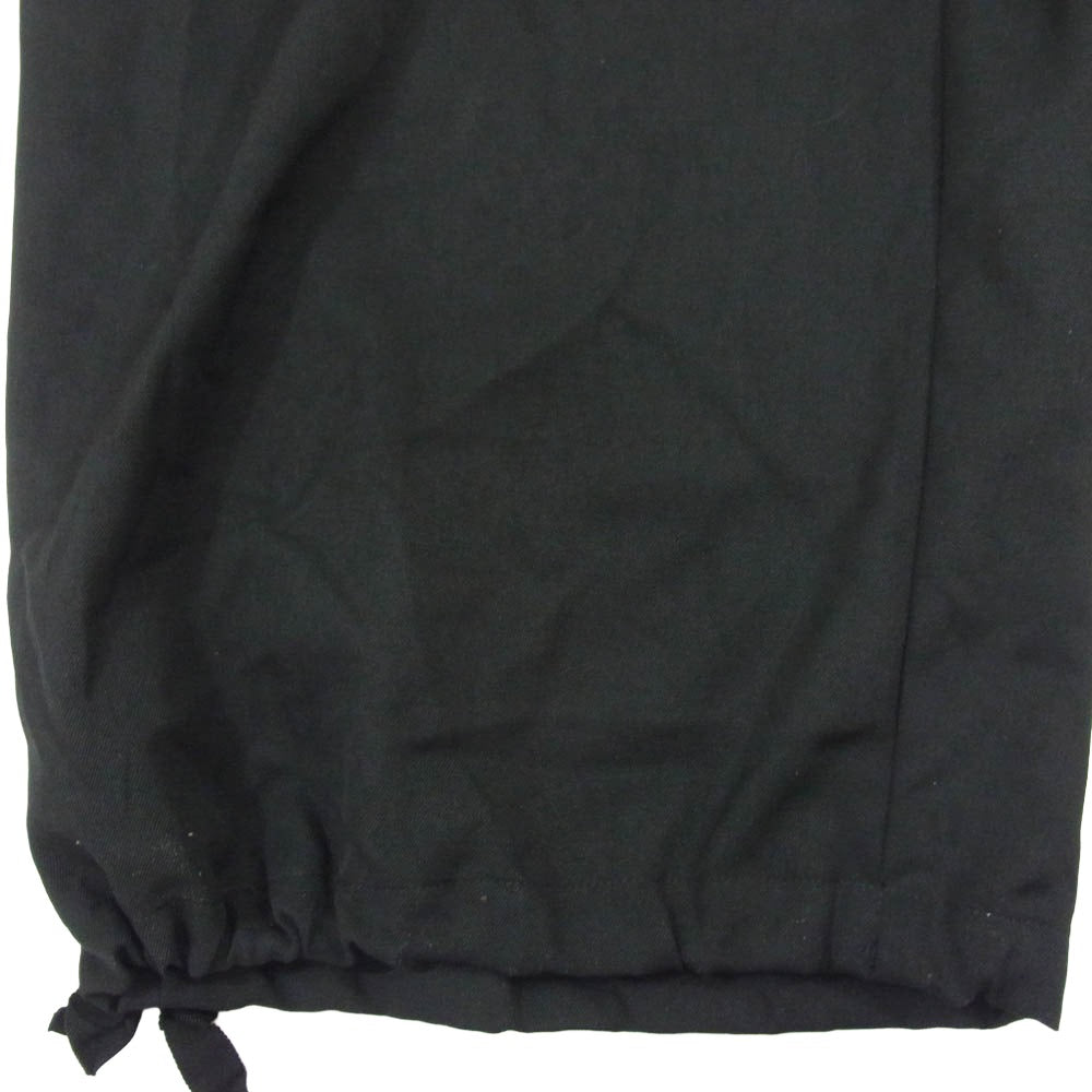ato アトウ 25SS AMB-P03 DRAW CODE WIDE PANTS ドローコード ウール ワイド パンツ スラックス ブラック系 46【中古】