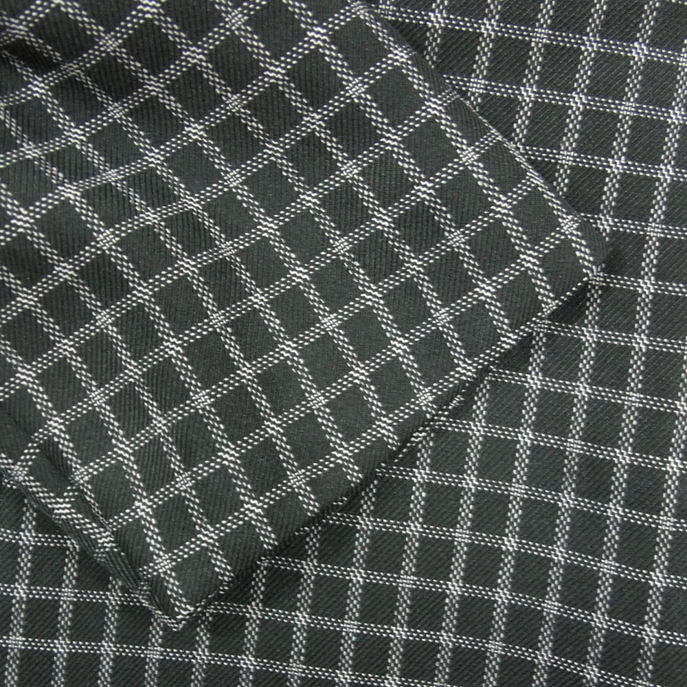 クルニ 25SS 25-SS-018B Check Tailored Tie Locken Jacket チェック テーラード タイロッケン ジャケット ブラック系 1【美品】【中古】