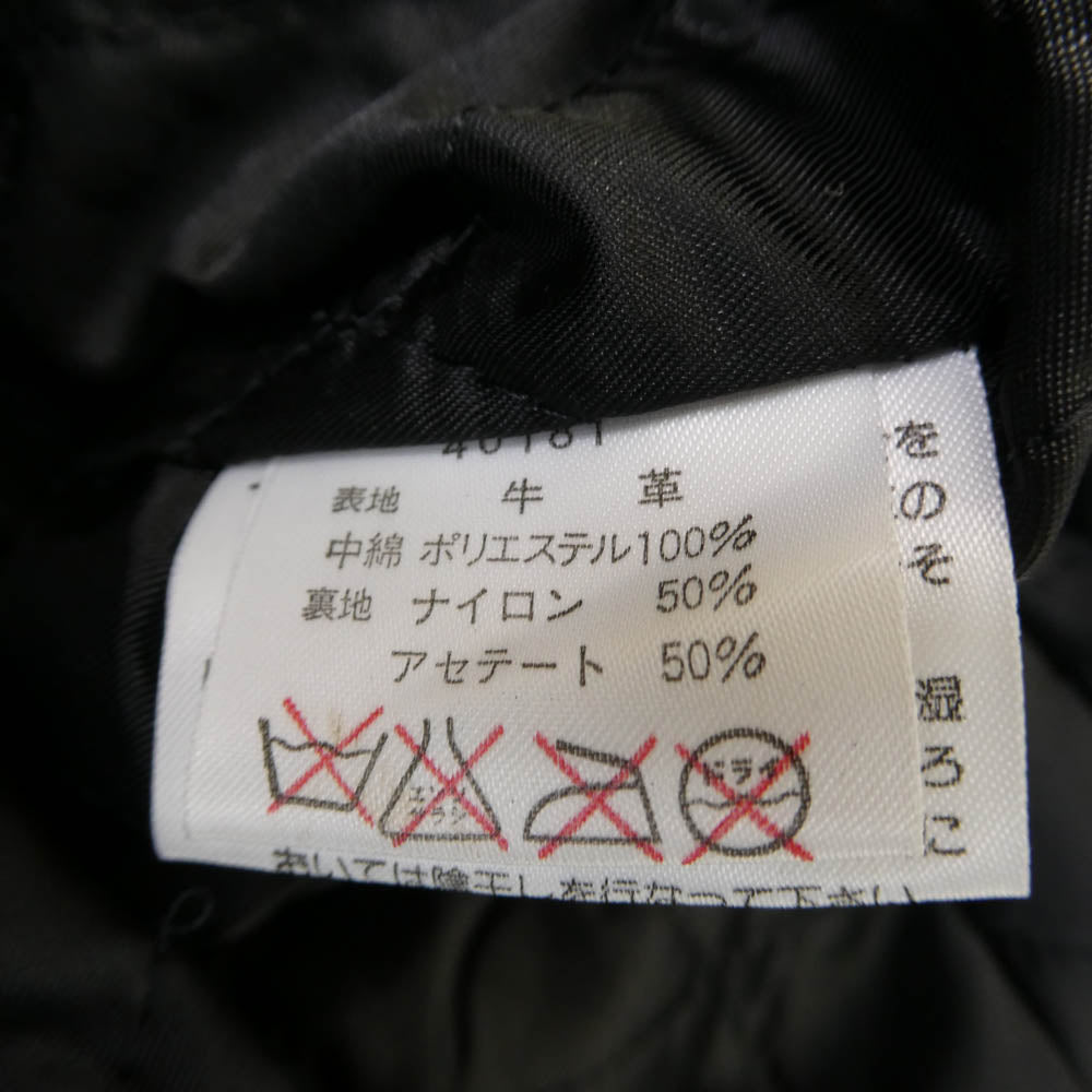 HARLEY DAVIDSON ハーレーダビッドソン 40181 single riders シングルライダース 裏地キルティング カウレザー ジャケット ブラック系 XS【中古】