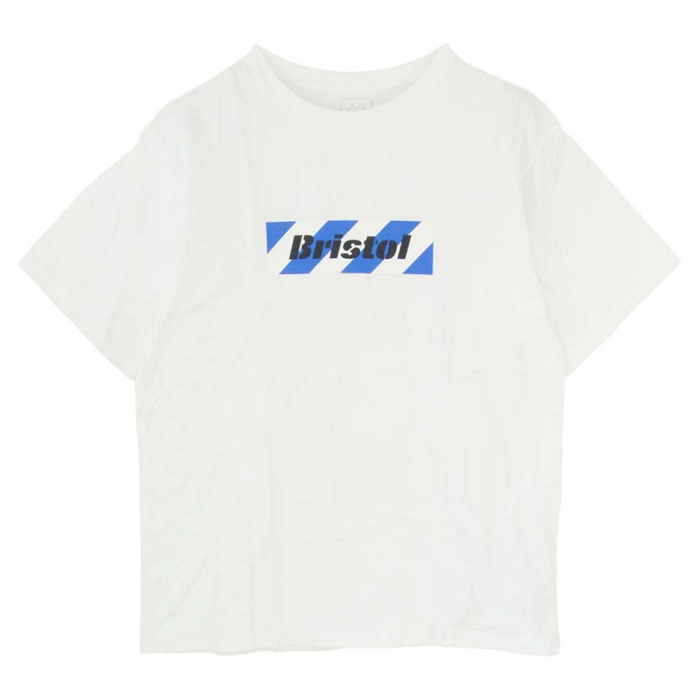 F.C.R.B. エフシーアールビー 20AW FCRB-202074 BOX LOGO TEE ボックスロゴ Tシャツ 半袖カットソー ホワイト系 XL【美品】【中古】